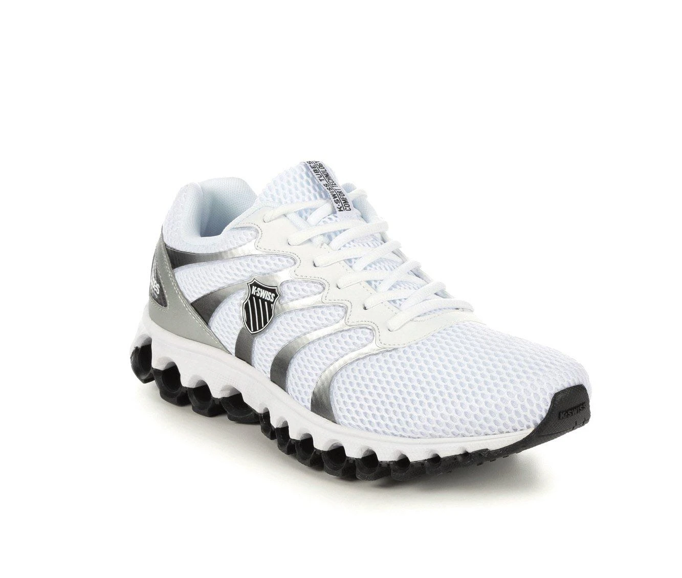 Men's K-Swiss Tubes Comfort 200 Running Shoes Men's K-Swiss Tubes Comfort 200 Running Shoes White/Sil/Black -Skechers Sales Store 2 51