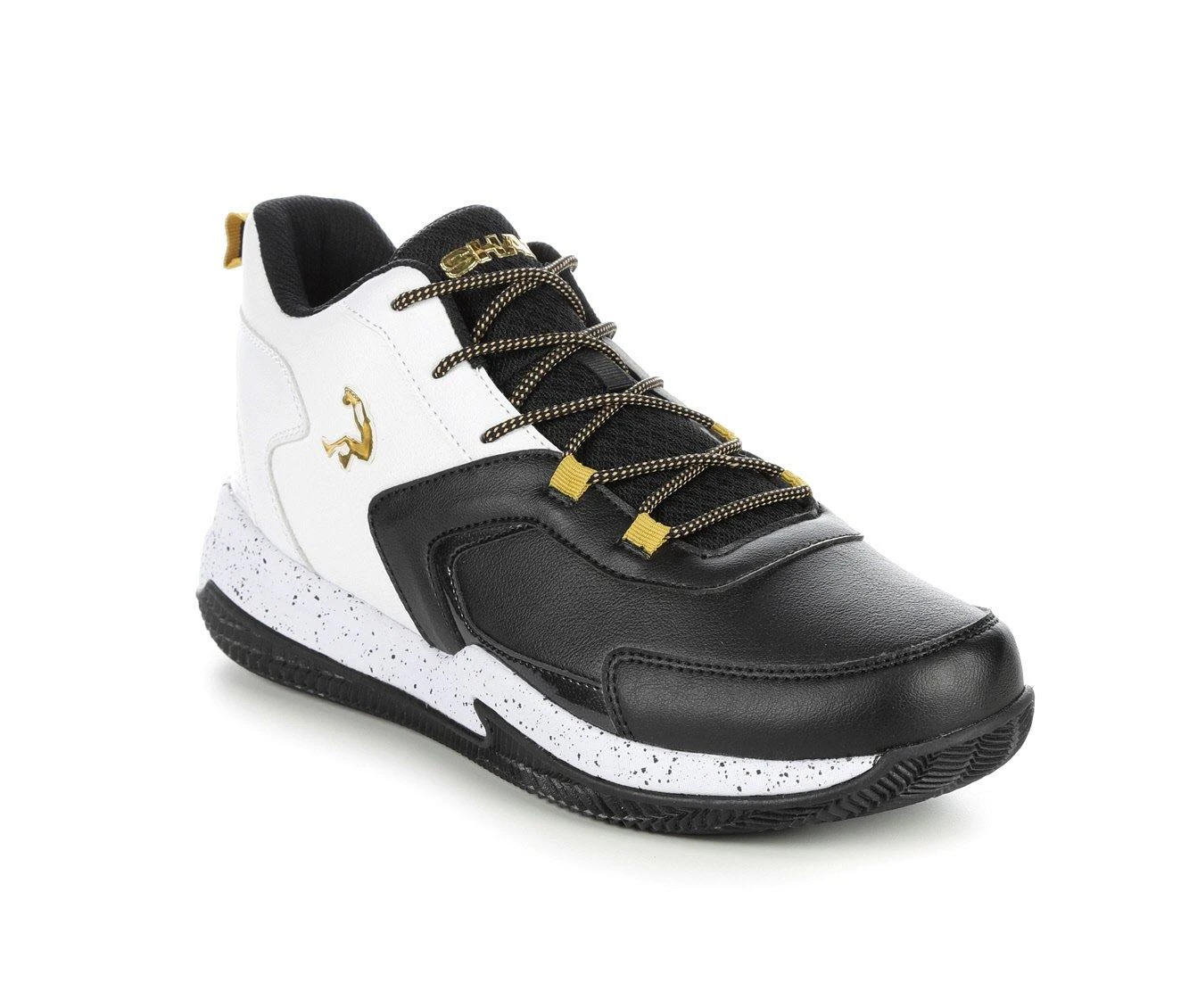 Men's Shaq Supreme Basketball Shoes Men's Shaq Supreme Basketball Shoes Black/Wht/Gold -Skechers Sales Store 2 511