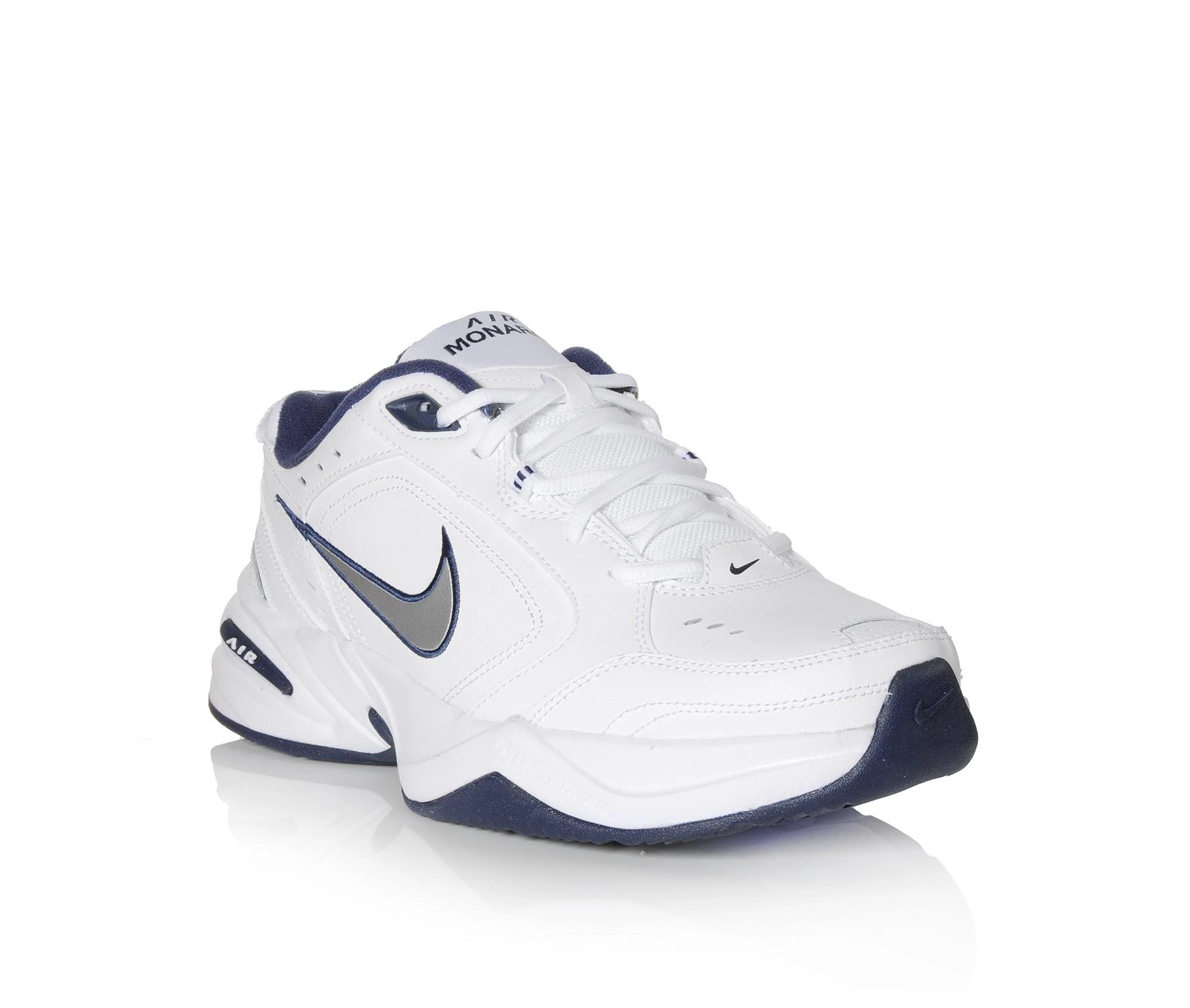 Men's Nike Air Monarch IV Training Shoes Men's Nike Air Monarch IV Training Shoes White/Sil/Navy -Skechers Sales Store 2 525