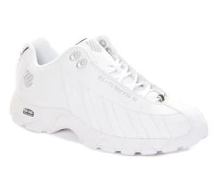 Men's K-Swiss ST329 Comfort Sneakers White/Black/Sil -Skechers Sales Store 2 573