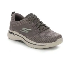 Men's Skechers 216126 Go Walk Arch Fit Grand Select Walking Shoes Taupe -Skechers Sales Store 2 589