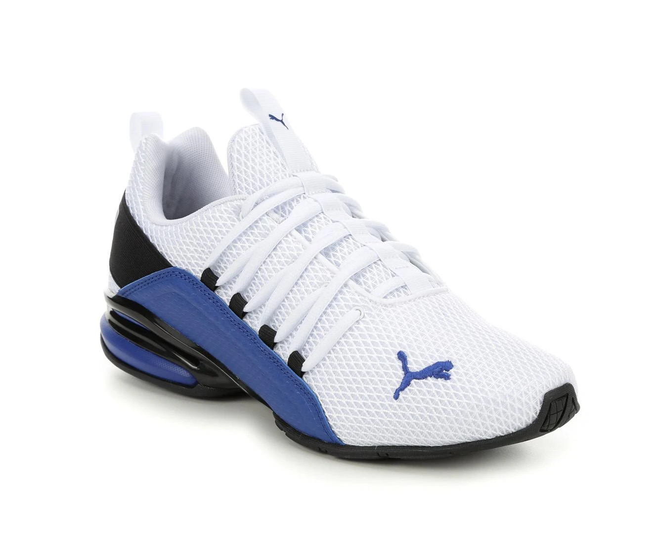 Men's Puma Axelion Interest MG Sneakers Men's Puma Axelion Interest MG Sneakers White/Blue -Skechers Sales Store 2 60