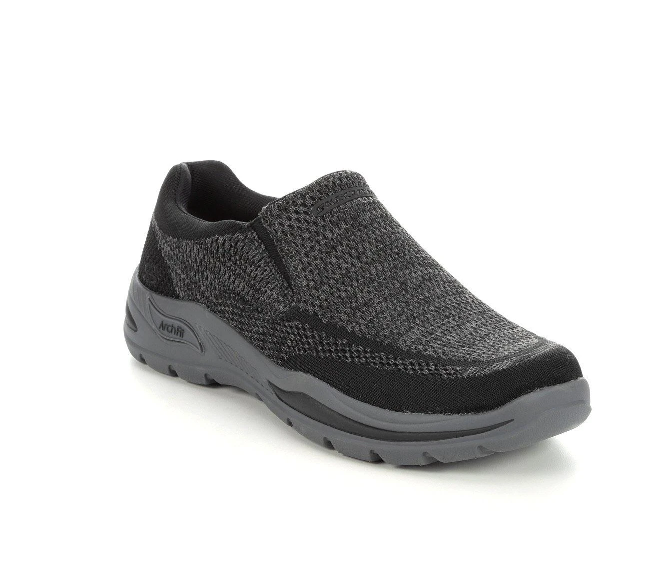 Men's Skechers Arch Fit Vaseo 204495 Slip-On Shoes Black 4 Men's Skechers Arch Fit Vaseo 204495 Slip-On Shoes Black - Image 3