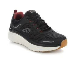 Men's Skechers 232044 D'Lux Walker Walking Shoes Black/White/Gum -Skechers Sales Store 2 649