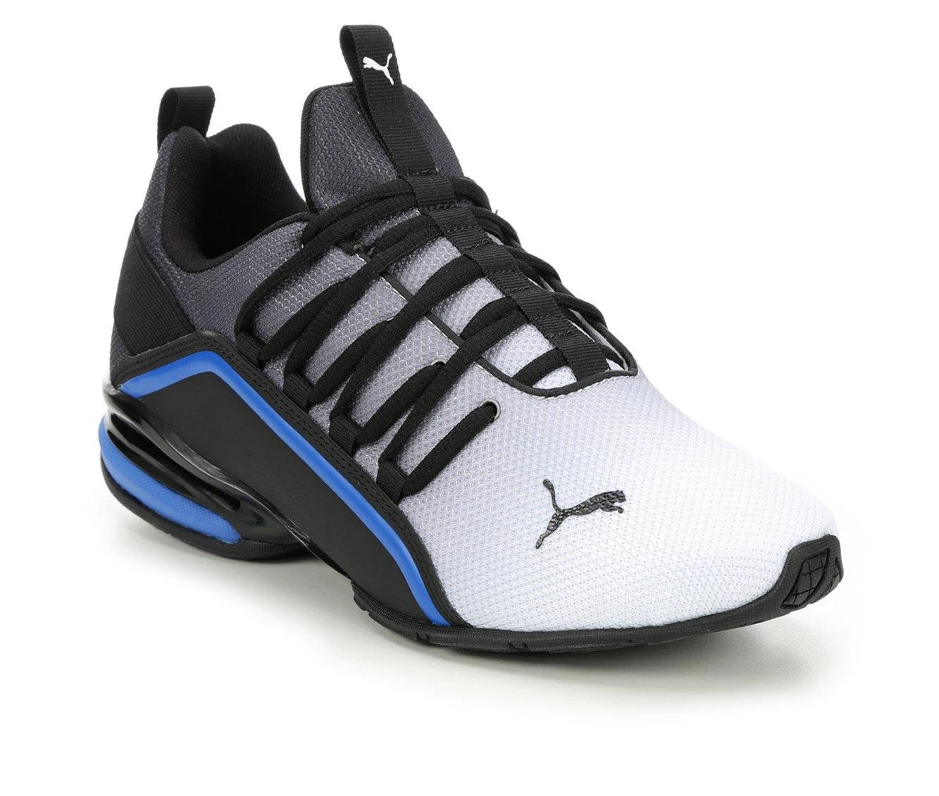 Men's Puma Axelion Fade 3 Sneakers Men's Puma Axelion Fade 3 Sneakers Blk/Wht/Blu/Sil -Skechers Sales Store 2 8