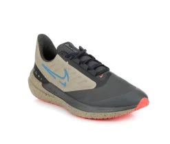 Men's Nike Air Winflo 9 Shield Running Shoes Ash/Blue/Kahki 4 Men's Nike Air Winflo 9 Shield Running Shoes Ash/Blue/Kahki -Skechers Sales Store 2 81