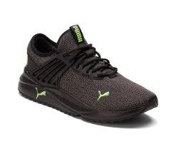 Men's Puma Pacer Future Knit Sneakers Black/Gry/Green -Skechers Sales Store 2 94