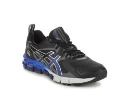 Men's ASICS Gel Quantum 180 6 Running Shoes Black/Blue -Skechers Sales Store 2 96