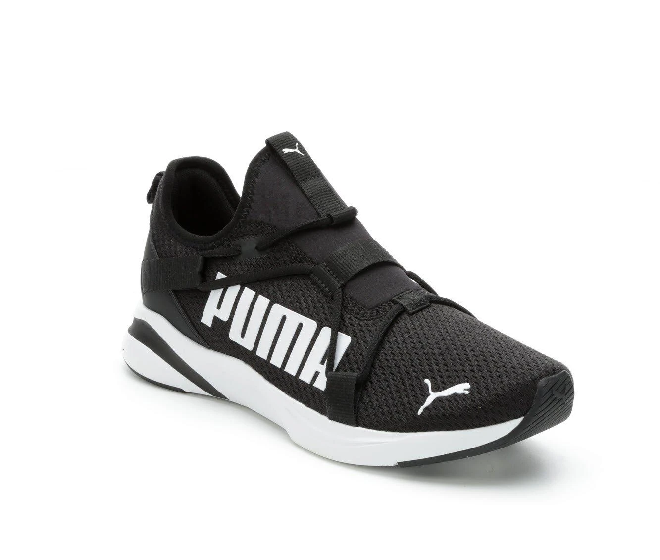 Men's Puma Softride Rift Bold Slip-On Sneakers Black/White 5 Men's Puma Softride Rift Bold Slip-On Sneakers Black/White - Image 3