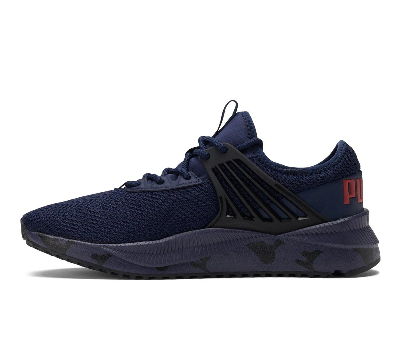 Men's Puma Pacer Future Camo Sneakers Navy/Black/Red 6 Men's Puma Pacer Future Camo Sneakers Navy/Black/Red - Image 4