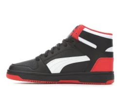 Men's Puma Rebound Layup High SL Sneakers Black/Red/White -Skechers Sales Store 3 192