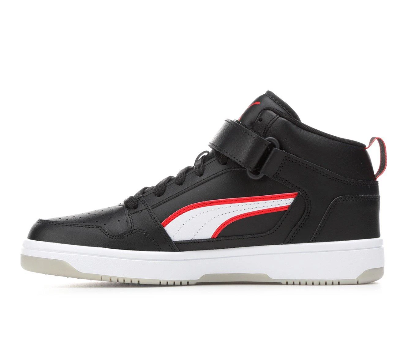 Men's Puma Rebound Strap Alumni Mid-Top Sneakers Men's Puma Rebound Strap Alumni Mid-Top Sneakers Black/White/Red -Skechers Sales Store 3 213