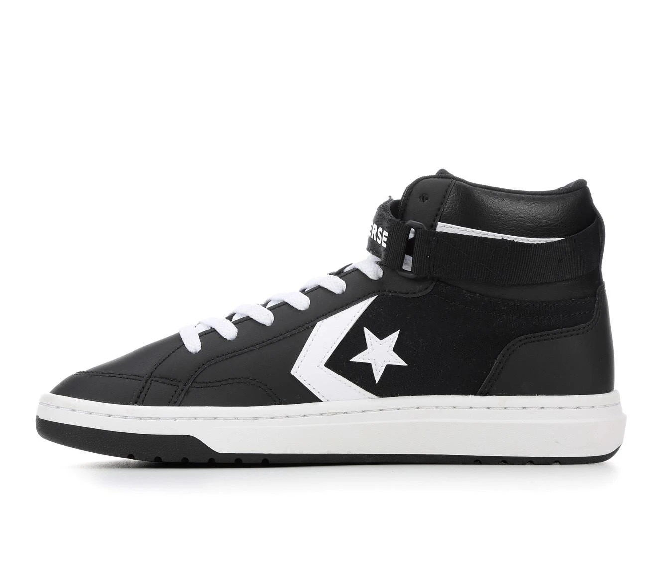 Men's Converse Pro Blaze Strap High-Top Sneakers Men's Converse Pro Blaze Strap High-Top Sneakers Black/White -Skechers Sales Store 3 295