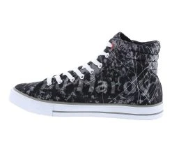 Men's Ed Hardy Justice High-Top Casual Sneakers Black -Skechers Sales Store 3 318
