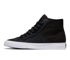Men's DC Manual Hi TXSE Skate Shoes Black/White -Skechers Sales Store 3 387