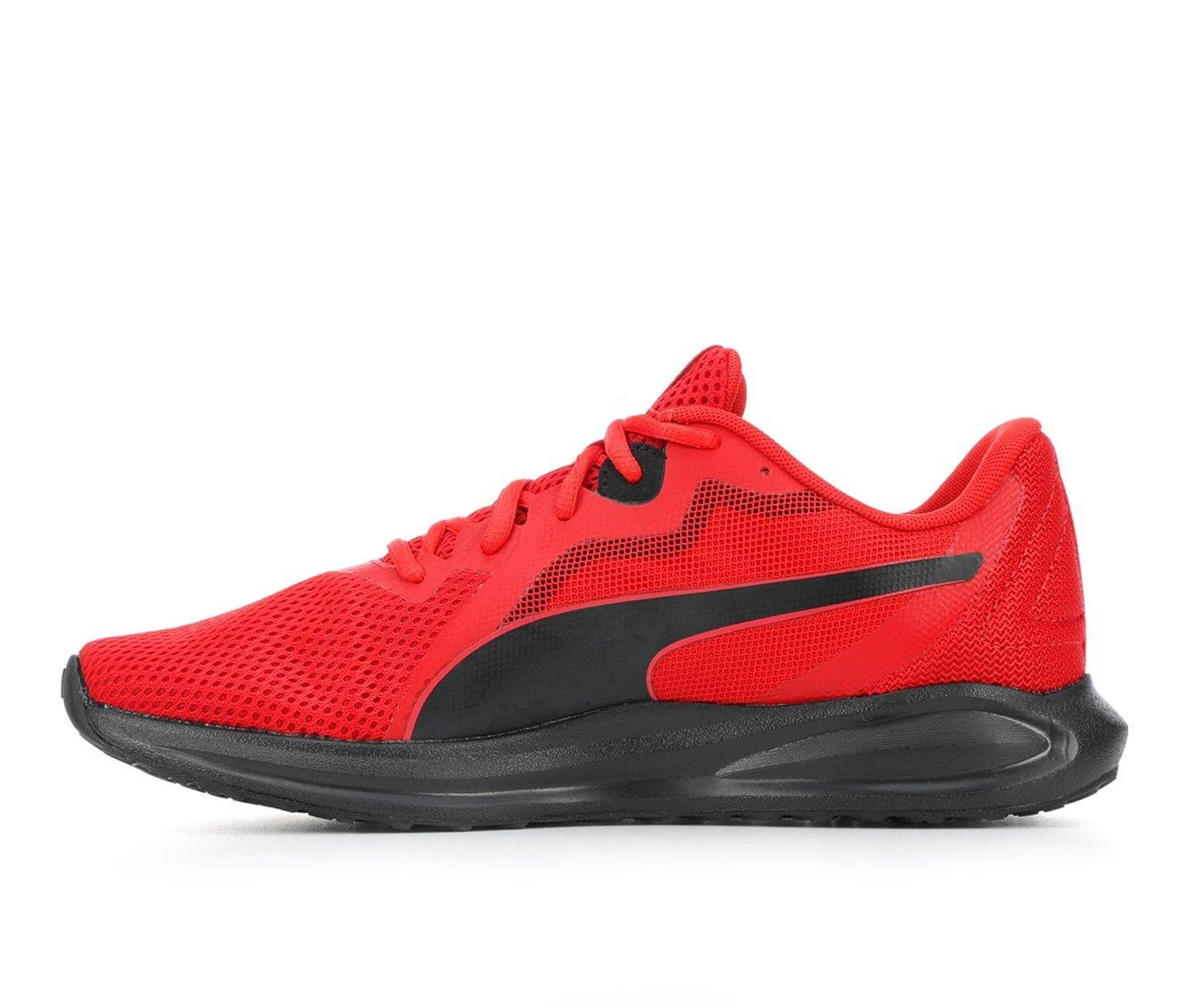 Men's Puma Twitch Runner AM Running Shoes Men's Puma Twitch Runner AM Running Shoes Red/Black -Skechers Sales Store 3 4