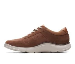 Men's Clarks Gaskill Vibe Sneakers Dark Tan Combi -Skechers Sales Store 3 408