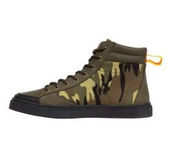 Men's Deer Stags Blaze High-Top Sneaker Boots Olive Camo -Skechers Sales Store 3 414