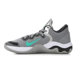 Men's Nike Renew Elevate II Basketball Shoes Grey/Blk/Green -Skechers Sales Store 3 499
