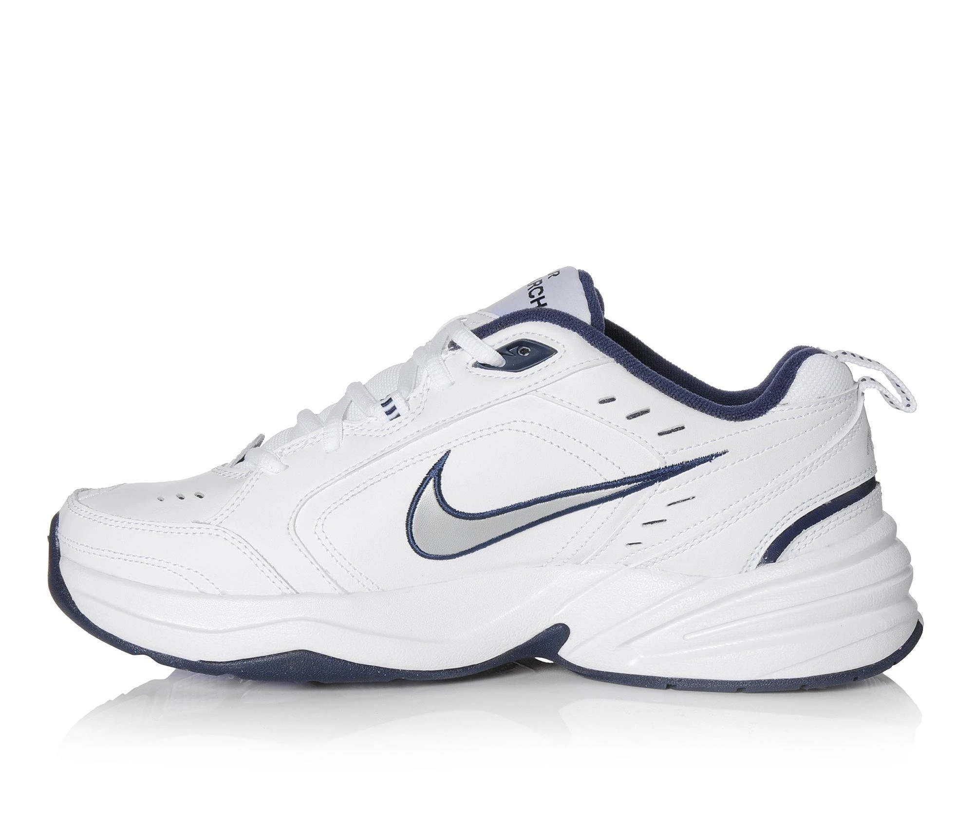 Men's Nike Air Monarch IV Training Shoes Men's Nike Air Monarch IV Training Shoes White/Sil/Navy -Skechers Sales Store 3 525