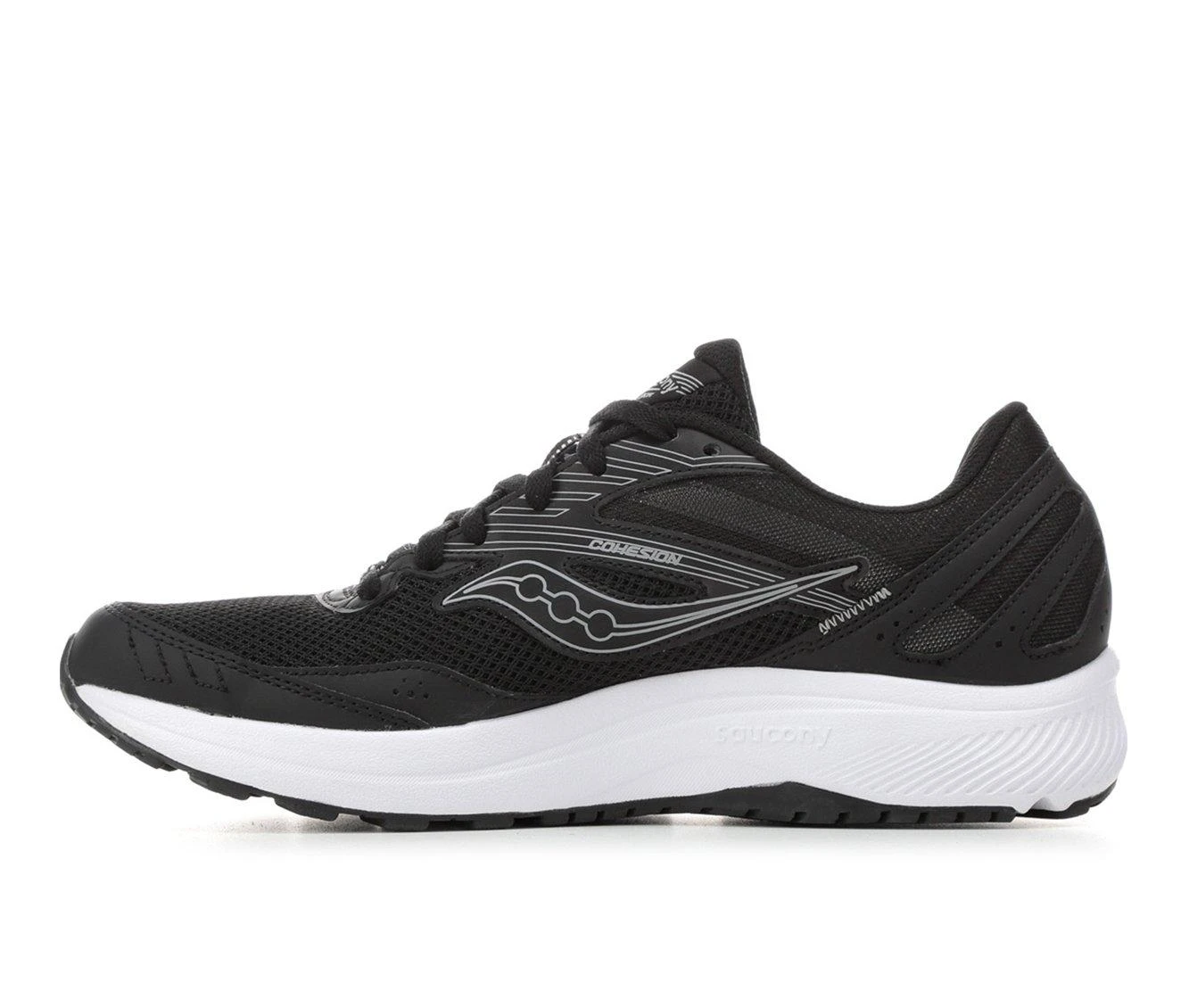Men's Saucony Cohesion 15 Running Shoes Men's Saucony Cohesion 15 Running Shoes Black/White -Skechers Sales Store 3 56