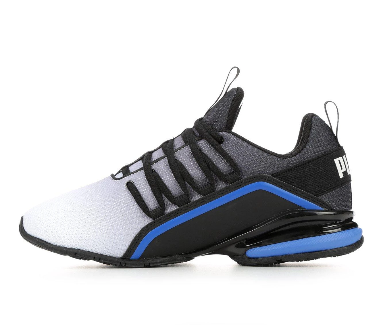 Men's Puma Axelion Fade 3 Sneakers Men's Puma Axelion Fade 3 Sneakers Blk/Wht/Blu/Sil -Skechers Sales Store 3 8