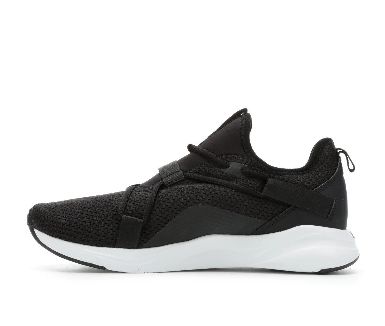 Men's Puma Softride Rift Bold Slip-On Sneakers Black/White 6 Men's Puma Softride Rift Bold Slip-On Sneakers Black/White - Image 4