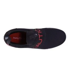 Men's Nautica Coaster Slip-On Sneakers Black/Red -Skechers Sales Store 4 215