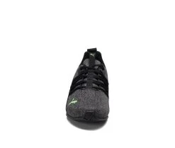 Men's Puma Axelion NXT Knit Sneakers Black/Green -Skechers Sales Store 4 217