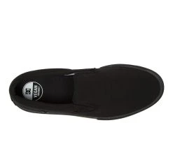 Men's DC Manual SL Skate Shoes Black/Black/Blk -Skechers Sales Store 4 362