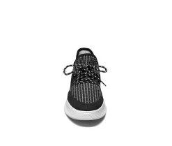 Men's Stacy Adams Vortex Knit Plain Toe Slip-On Sneakers Black -Skechers Sales Store 4 418