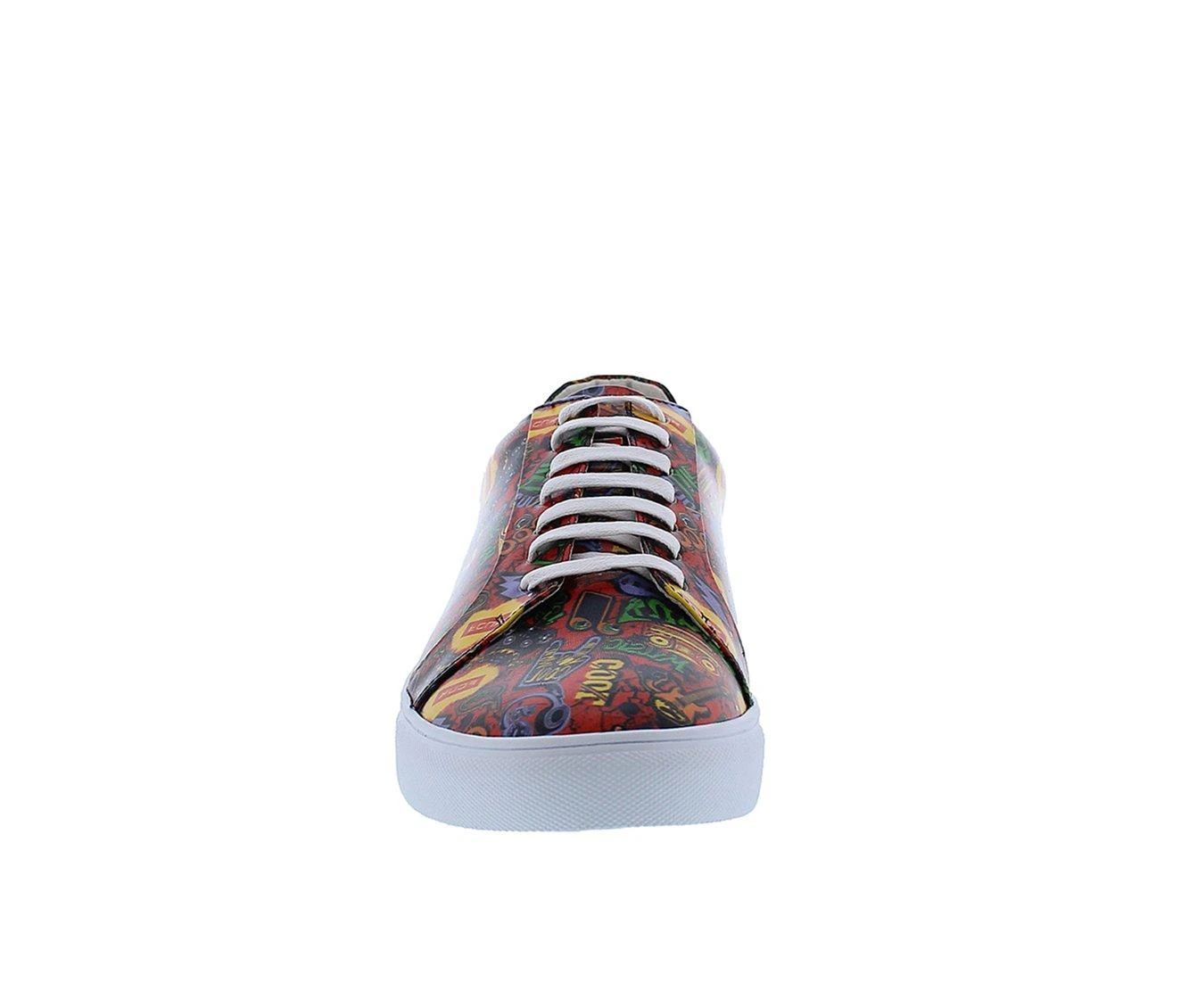 Men's French Connection Rocket Fashion Sneakers Red 7 Men's French Connection Rocket Fashion Sneakers Red - Image 5