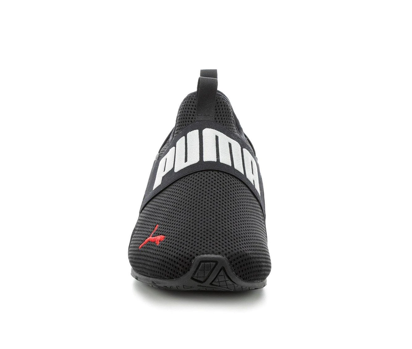 Men's Puma Axelion Slip-On Sneakers Black/Grey/Red 7 Men's Puma Axelion Slip-On Sneakers Black/Grey/Red - Image 5