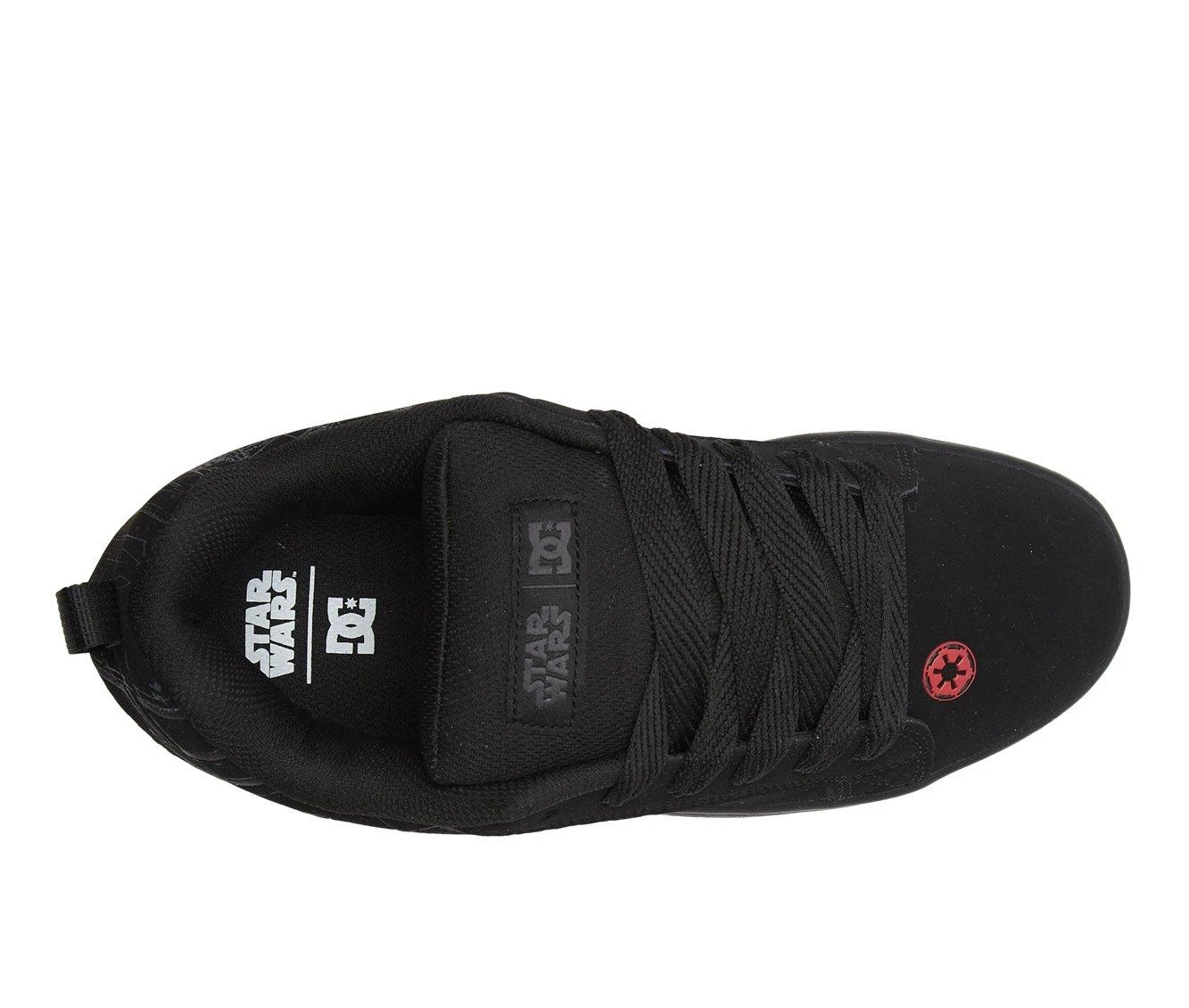 Men's DC Court Graffik Star Wars Skate Shoes StarWars Blk/Rd 8 Men's DC Court Graffik Star Wars Skate Shoes StarWars Blk/Rd - Image 6
